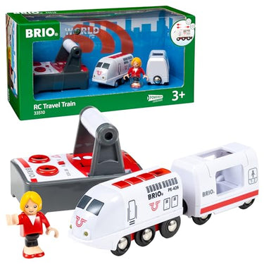 BRIO World 33510 IR Express Reisezug - Elektrische Lokomotive mit Fernsteuerung - Zubehör- Kleinkindspielzeug empfohlen ab 3 Jahren im Sale